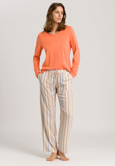 77617 Sleep And Lounge Woven Long Pant - 2953 Textured Stripe